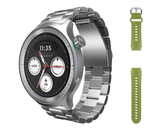 MOTOROLA moto watch Matte Silver + PANTONE Herbal Garden band - 1502988 - zdjęcie